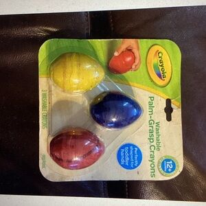 Crayola Palm-Grasp Crayons - Yellow, Blue, Red